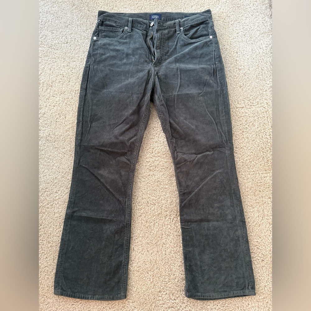 Citizens Of Humanity Charcoal Corduroy Trousers